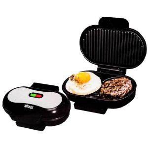 Bistecchiera Elettrica Doppia Piastra Antiaderente 750W Tostiera Omelette  Tonda - ND - Casa e Cucina | IBS