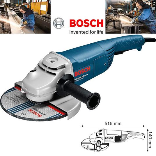 Smerigliatrice Angolare Bosch Gws 22, Disco Da 230 Mm Flex Professionale  2200 W - Bosch - Casa e Cucina | IBS
