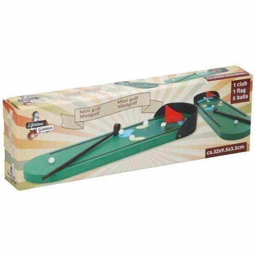 Set Mini Golf Gioco Da Tavolo Scrivania In Legno Con Mazza E Palline  32X9X3Cm - ND - Giochi di abilità - Giocattoli | IBS