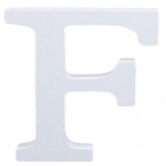 Lettere Alfabeto Lettera F In Legno Bianco H 11 Cm Decorazione Arredo  Wedding - ND - Idee regalo | IBS