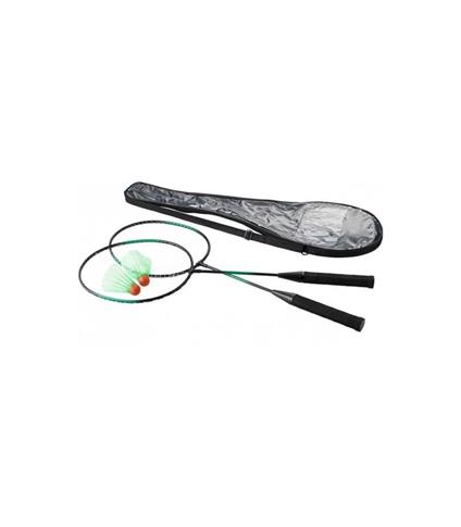 Set 2 Racchette + 2 Palline Volano Badminton Sport Tennis Gioco Con Custodia