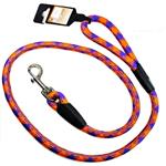 Guinzaglio In Corda Nylon Per Cani Lunghezza 125cm Arancione Blu Viola