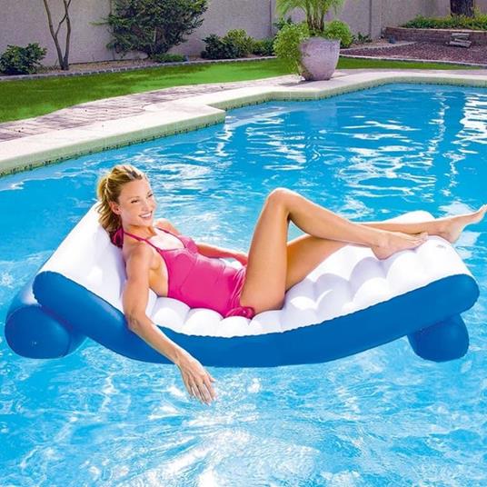 Materassino Gonfiabile Relax Mare Spiaggia Piscina In Vinile 177 X 94 Cm