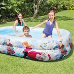 Piscina Gonfiabile Bambini Disney Frozen 2 Anelli 262 X 175 X 56 Cm Da Giardino