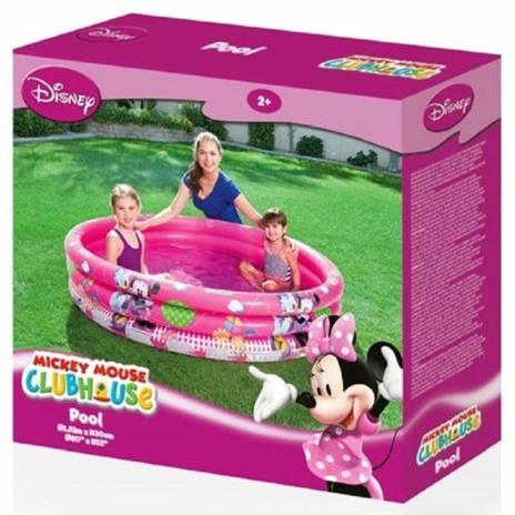 Piscina Gonfiabile Minnie 3 Anelli 152 X 30 Cm Disney Paperina Fuori Terra - 3