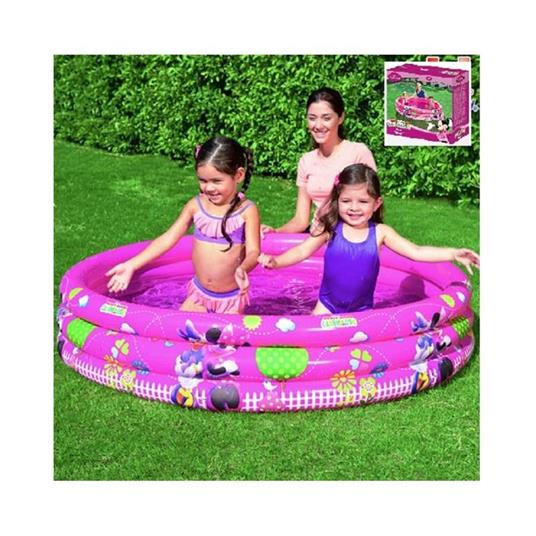 Piscina Gonfiabile Minnie 3 Anelli 152 X 30 Cm Disney Paperina Fuori Terra