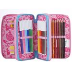 Astuccio Completo 3 Zip Principesse Disney Accessoriato Bambine Scuola