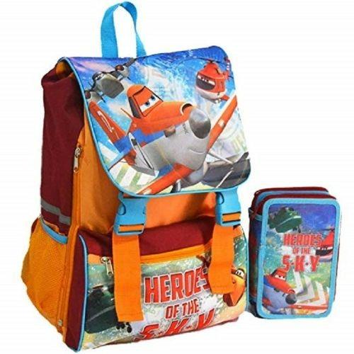 Kit Scuola School Pack Zaino Estensibile + Astuccio 3 Zip Disney Planes -  ND - Cartoleria e scuola | IBS