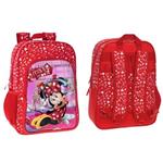 Zaino Americano Scuola Elementare Media Zainetto 30X40X16 Cm Disney Minnie Mouse