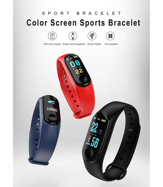 Smartwatch Bracciale Orologio Bluetooth Cardiofrequenzimetro Contapassi  Fitness - Trade Shop TRAESIO - Casa e Cucina | IBS