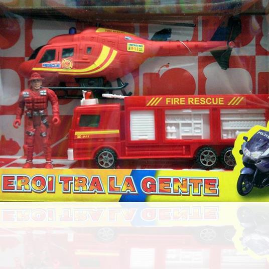 Elicottero Camion Pompieri Giocattolo Con Personaggio Vigile Del Fuoco  Accessori - ND - Macchinine - Giocattoli | IBS