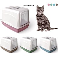 Lettiera Toilette Chiusa Maniglia Filtro Per Gatti Gatto Vicky 54X39X39  Igiene - ND - Idee regalo