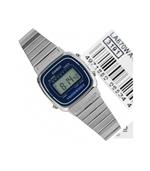 Orologio Da Polso Casio La670wa-2df Digitale Donna Acciaio Vintage Silver