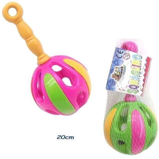 Sonaglio Sonaglino Gioco Giocattolo Suoni Bambini Bimbi Colorati 20Cm