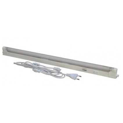 8W TUBO NEON 45CM LED COMPLETO DI PLAFONIERA T5 LUCE BIANCO FREDDO 6500K CAVO 1M