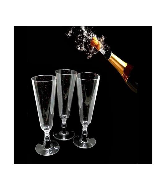 6 Flute Bicchieri Plastica Trasparenti Calice Spumante Champagne Feste  Natale - Trade Shop TRAESIO - Casa e Cucina | IBS