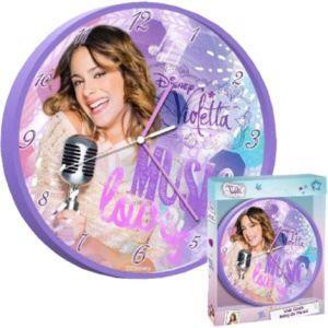 Orologio Da Parete Violetta Disney Per Stanzetta Bambine Idea Regalo Rosa Viola - 2