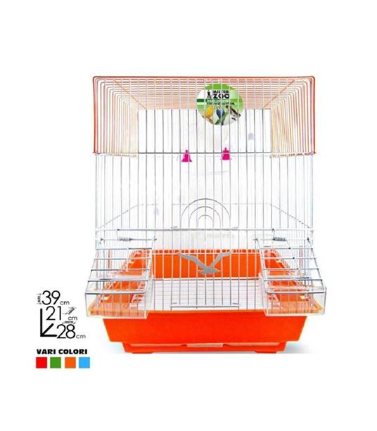 Gabbia Uccelli Canarini Pappagalli Forma Quadrata Con Accessori Vari Colori  - Trade Shop TRAESIO - Idee regalo | IBS