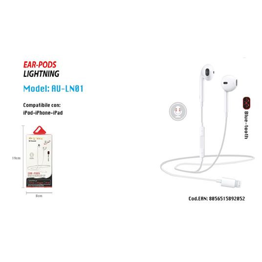 Auricolari Cuffie Con Connettore Lightning Per Iphone Ipad Ipod Maxtech  Au-Ln01 - Trade Shop TRAESIO - Telefonia e GPS | IBS