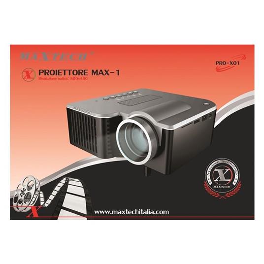 Proiettore Hdmi Sd Usb Max 1080P Lente F125 Messa A Fuoco 24 W Maxtech  Pro-X01 - ND - Informatica | IBS