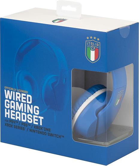 Cuffie gaming MULTIPIATTAFORMA Figc Italia Blue e White ACMU0045 - 4