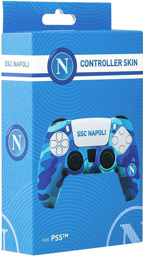 Controller Skin Ssc Napoli 3.0 per PlayStation 5 (PS5): Guscio in Silicone e Uno sticker per Personalizzare Il Touch Pad - 6