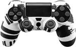 Qubick Ps4 Controller Skin Black White Custodie/Protezione