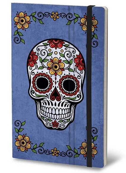 Taccuino Stifflexible Calaca Collection Medium. Blue. Blu - 13x21