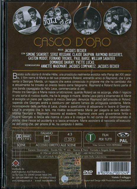 Casco d'oro - DVD - Film di Jacques Becker Drammatico | IBS