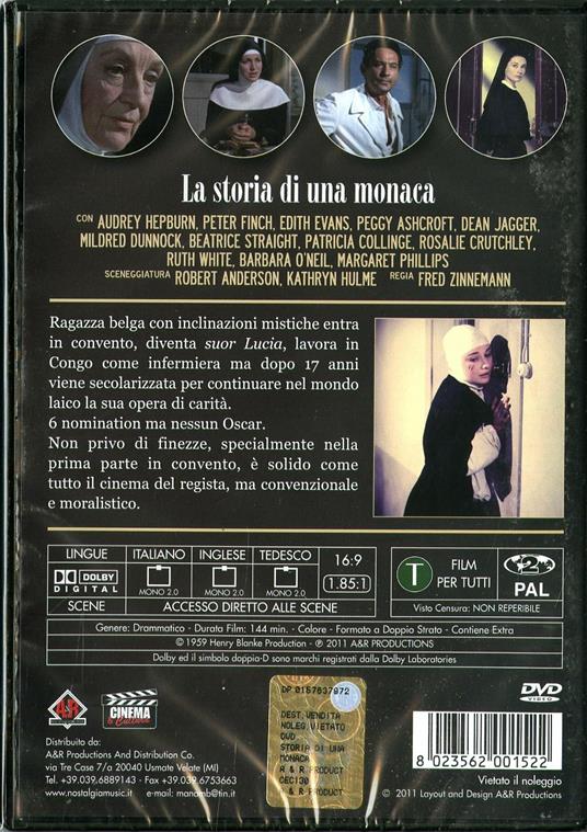 La storia di una monaca - DVD - Film di Fred Zinnemann Drammatico | IBS
