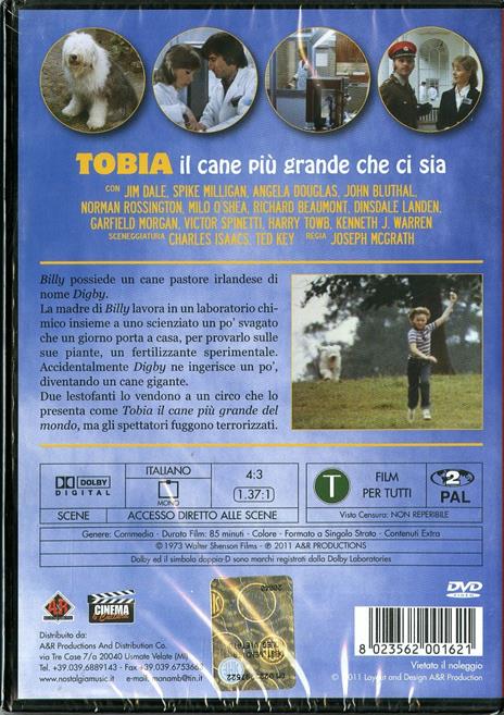 Tobia, il cane più grande che ci sia - DVD - Film di Joseph McGrath  Commedia | IBS