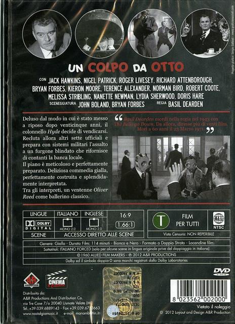 Un colpo da otto di Basil Dearden - DVD - 2