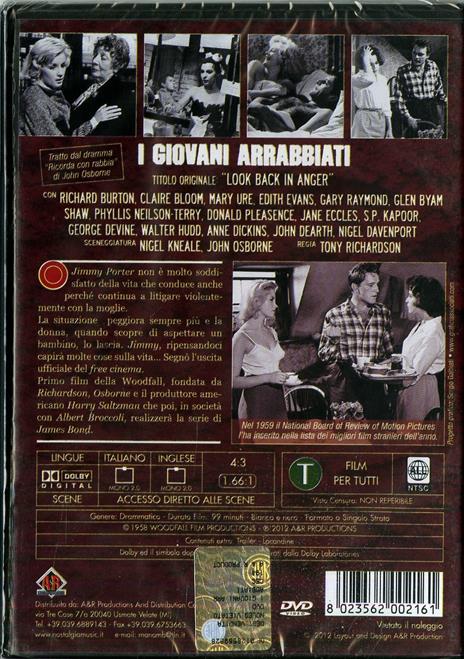 I giovani arrabbiati di Tony Richardson - DVD - 2