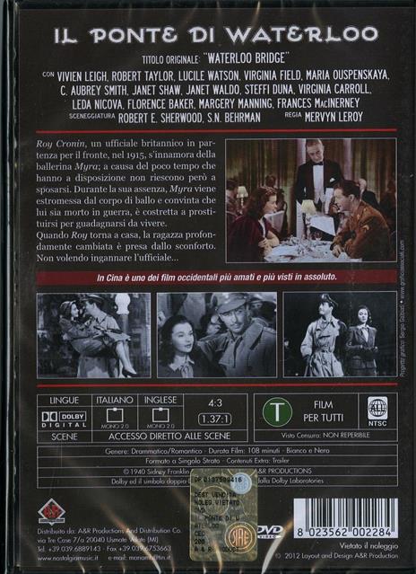 Il ponte di Waterloo di Mervyn LeRoy - DVD - 2