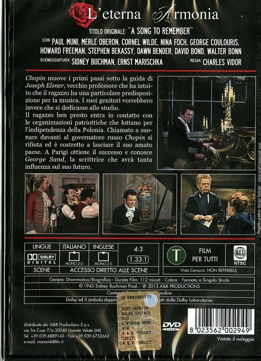 L' eterna armonia di Charles Vidor - DVD - 2