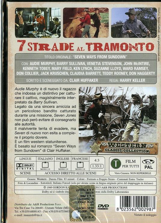 Sette strade al tramonto - DVD - Film di Harry Keller Avventura | IBS