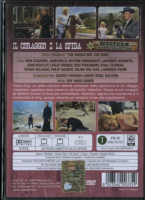 Il coraggio e la sfida di Roy Ward Baker - DVD - 2