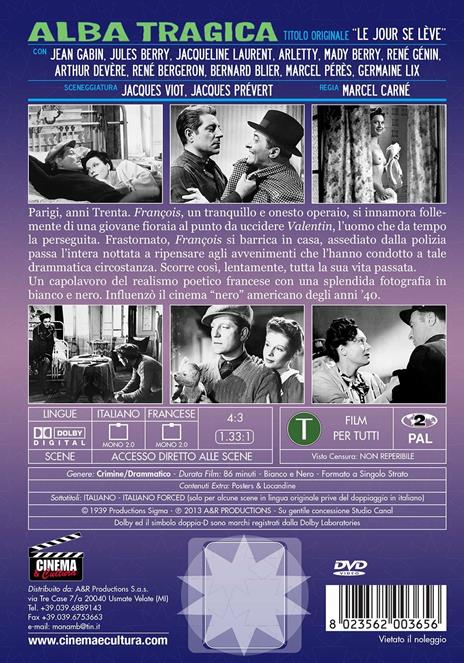 Alba tragica (DVD) di Marcel Carné - DVD - 2