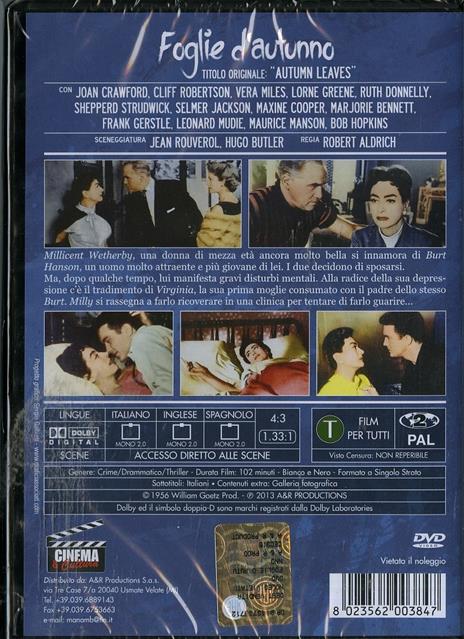 Foglie d'autunno - DVD - Film di Robert Aldrich Drammatico | IBS