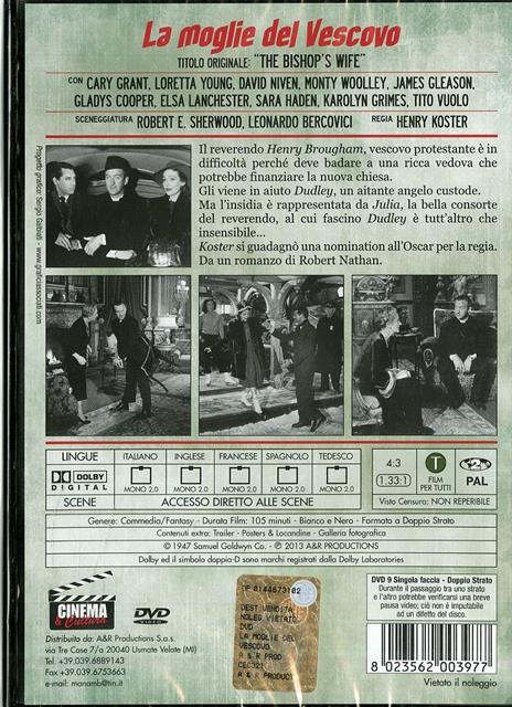 La moglie del vescovo di Henry Koster - DVD - 2