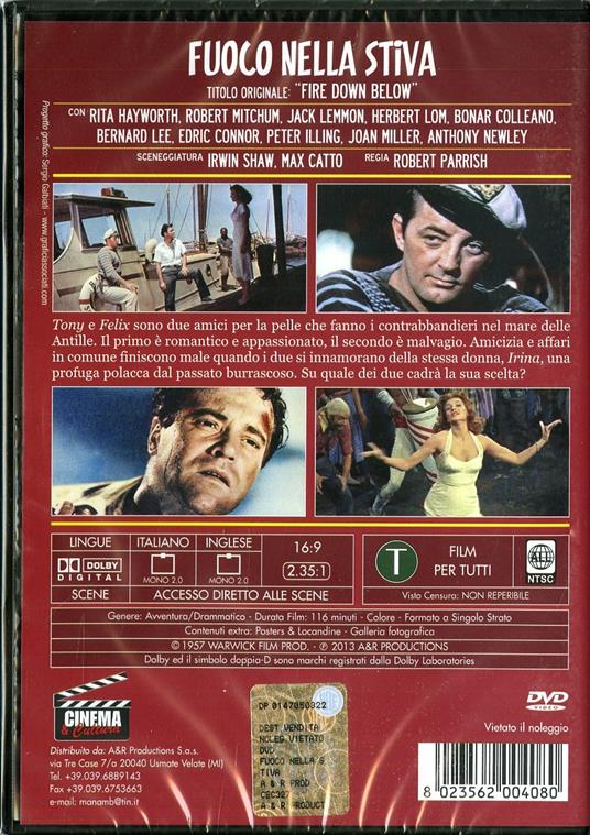 Fuoco nella stiva di Robert Parrish - DVD - 2
