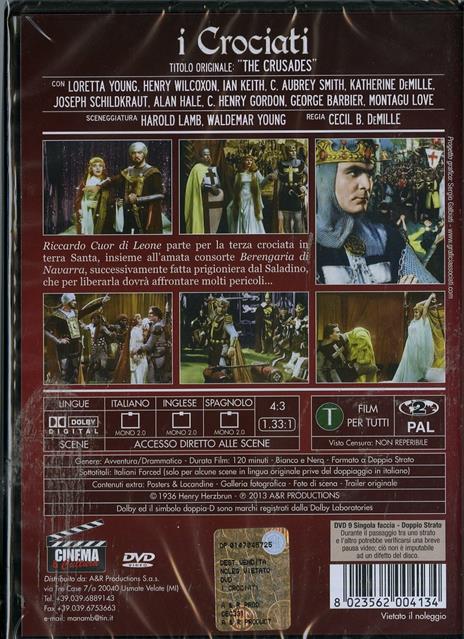 I crociati di Cecil B. De Mille - DVD - 2