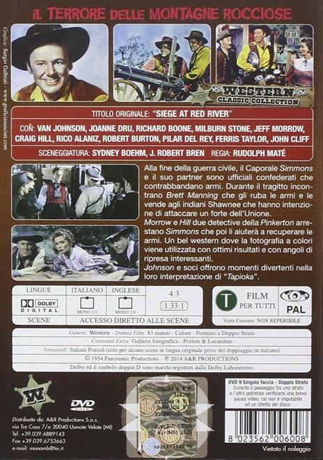 Il terrore delle Montagne Rocciose di Rudolph Matè - DVD - 2