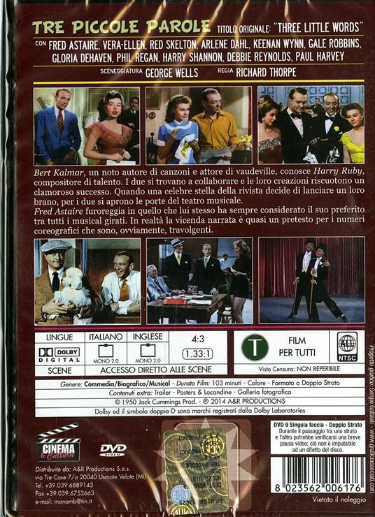 Tre piccole parole di Richard Thorpe - DVD - 2