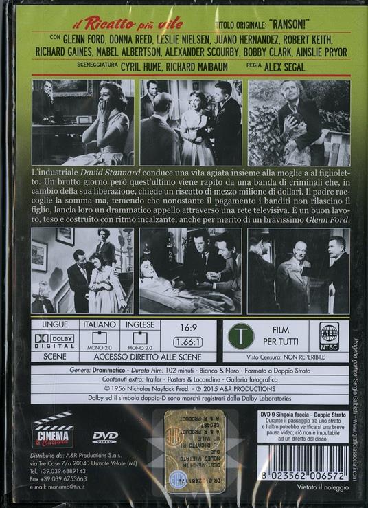 Il ricatto più vile di Alex Segal - DVD - 2