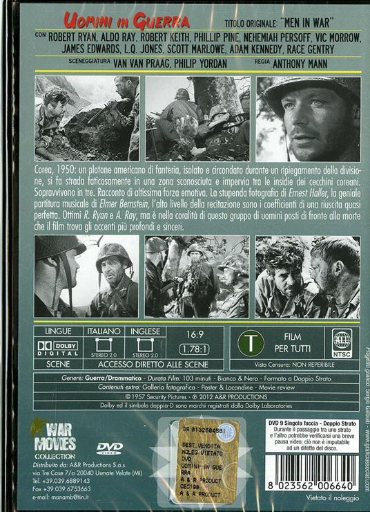 Uomini in guerra di Anthony Mann - DVD - 2