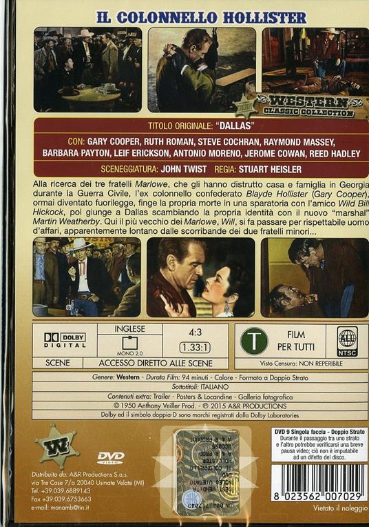 Il colonnello Hollister di Stuart Heisler - DVD - 2