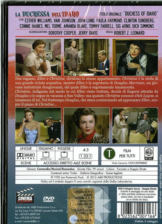 La duchessa dell'Idaho di Robert Zigler Leonard - DVD - 2