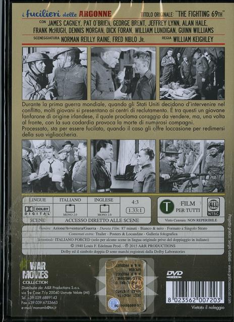 I fucilieri delle Argonne di William Keighley - DVD - 2