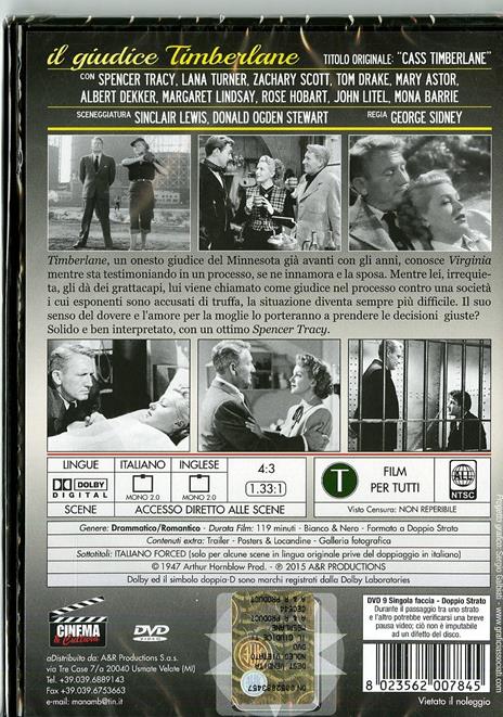 Il giudice Timberlane di George Sidney - DVD - 2